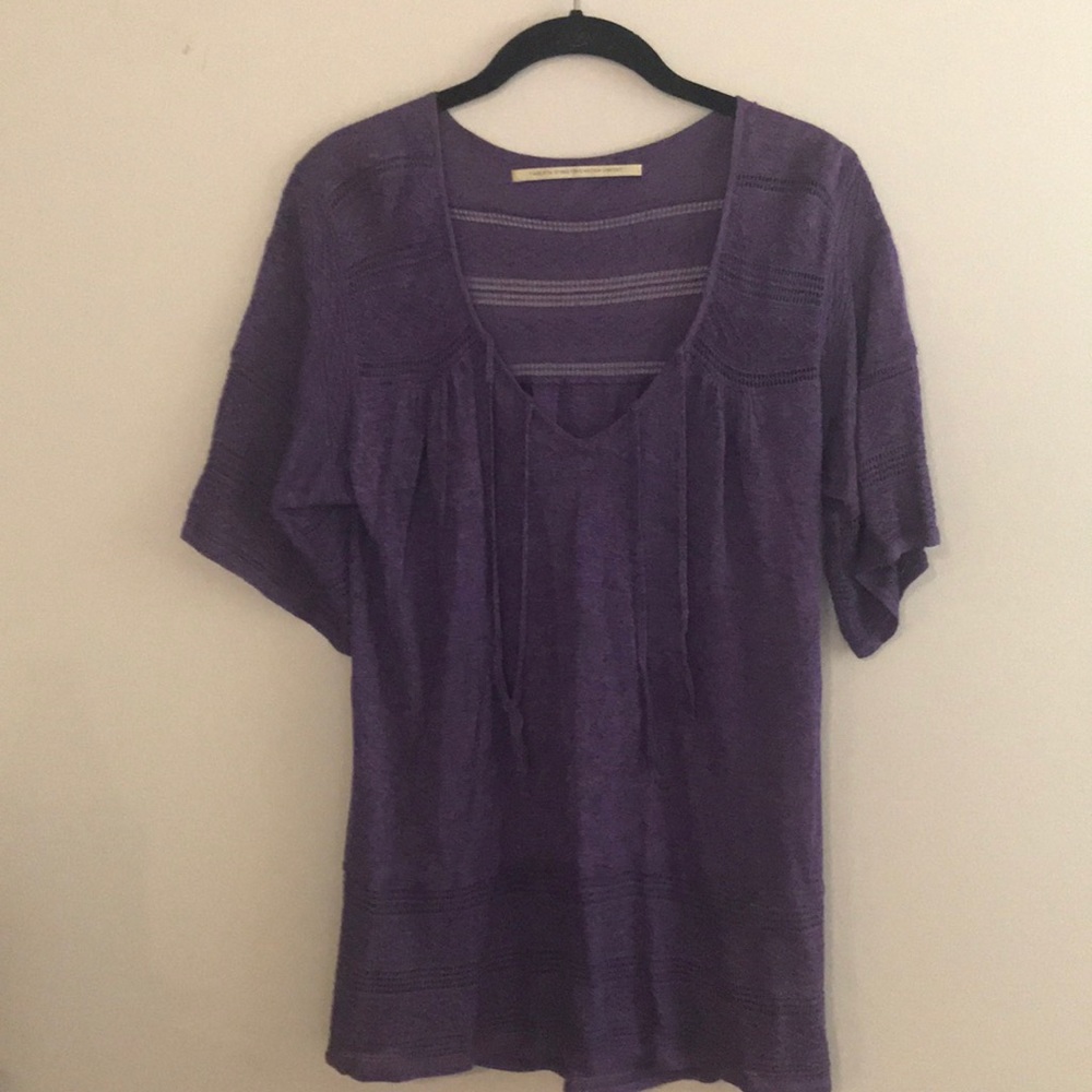 Purple knit tunic size P